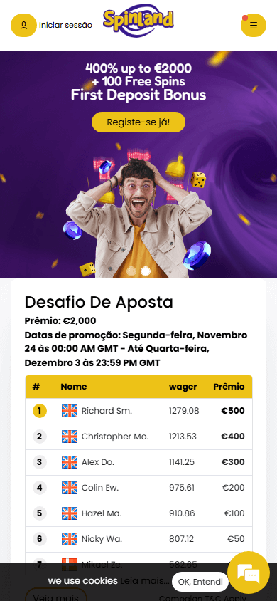 SpinLand Casino Mobile screenshot